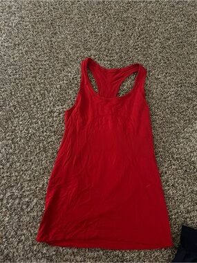 lululemon athletica Red Racerback Training Tank